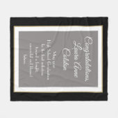 Ein unvergessliches Geschenk! Custom High School G Fleecedecke (Vorderseite (Horizontal))