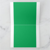 Ein üppiger, grüner Farn mit zartem, verzaubertem  Karte (Innenseite)