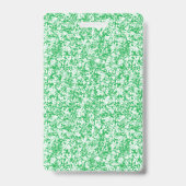 Ein üppiger, grüner Farn mit zarten, rauen Fronten Ausweis (Rückseite)