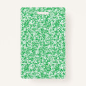 Ein üppiger, grüner Farn mit zarten, rauen Fronten Ausweis (Rückseite)