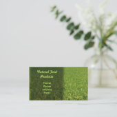 Ein üppiges grünes Reisfeld Visitenkarte (Stehend Vorderseite)