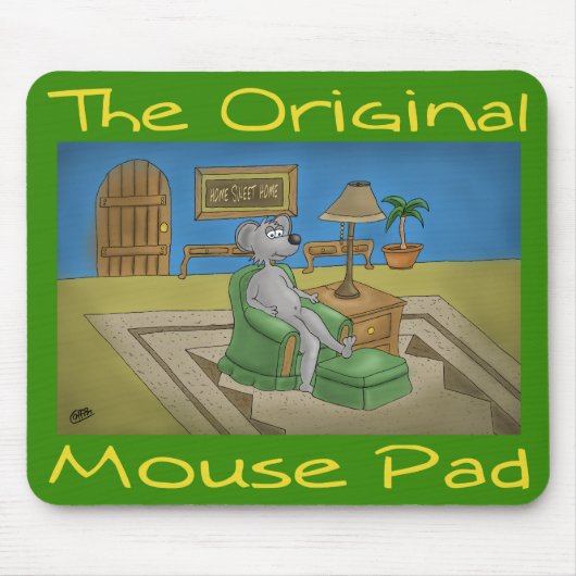 Ein ursprüngliches Mausunterlage-Grün Mousepad (Vorne)