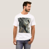 Ein US Air Force F-22 Raptor wird von einem KC- T-Shirt (Vorne ganz)