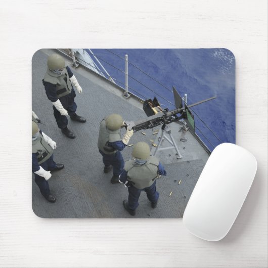Ein US-Seeleute feuert einen 50-Kaliber M2HB Mousepad (Mit Mouse)