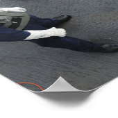 Ein US-Seeleute feuert einen 50-Kaliber M2HB Poster (Ecke)