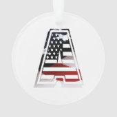 Ein US-Skriptfab cool Ornament (Rückseite)