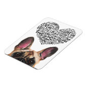 Ein Valentine von deinem französischen Bulldoggen Magnet (Linke Seite)