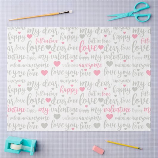 Ein Valentins-Gnom-Serien-Design #5 Seidenpapier (Basteln)