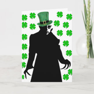 Ein Vampir am St. Patrick's Day Karte