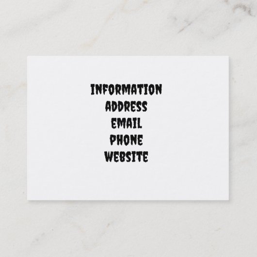 Ein Vampirkuss des Todes Visitenkarte (Rückseite)