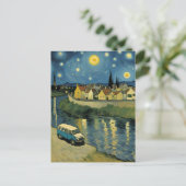 Ein Van Down by River Van Gogh Parody Postkarte (Stehend Vorderseite)