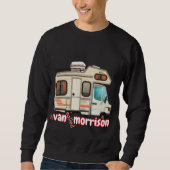 Ein Van rief Morrison an. Camping und Surfer Sweatshirt (Vorderseite)