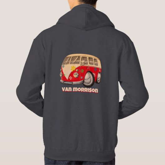 Ein Van rief Morrison an. Camping und Surfer Unise Hoodie (Rückseite)