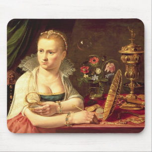 Ein vanitas Porträt einer Dame geglaubt, Clara zu Mousepad