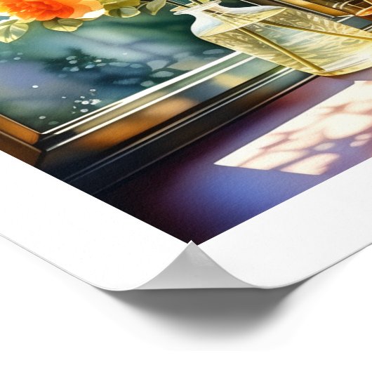 Ein Vas für ein Paar Poster (Ecke)