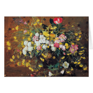 Ein Vase der Blumen-Karte