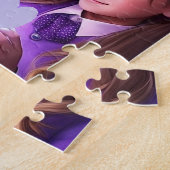 Ein Vater, der das Zauberpuzzle machen kann Puzzle (Seite)