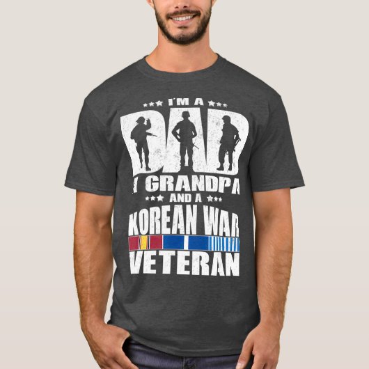 Ein Vater, ein Opa und ein Geschenk für Veteranen  T-Shirt (Vorderseite)