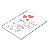 Ein Vater hält die Hand seiner Tochter Notizblock (Linke Seite)