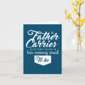 Ein Vater trägt Bilder des Vaters Tageskarte Karte (Gelbe Blume)