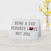 Ein Vater zu sein erfordert Liebe nicht DNA-Schnur Karte (Gelbe Blume)