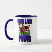 EIN VATER ZU SEIN IST EIN SUPER POWER! TASSE (Links)