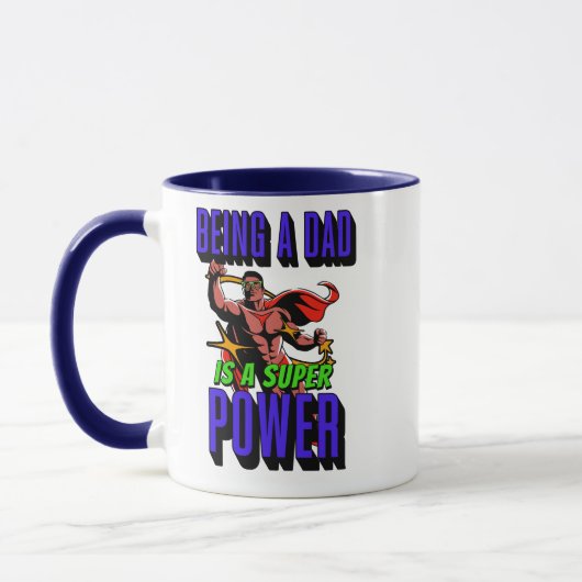 EIN VATER ZU SEIN IST EIN SUPER POWER! TASSE (Links)
