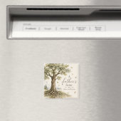 Ein Vaterliebe Aquarellstil Eiche Magnet (In Situ (Geschirrspüler))