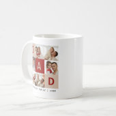 Ein Vatertagsgeschenk in 6 Fotos Kaffeetasse (Vorderseite Links)