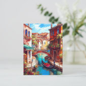 Ein Venezianischer Traum | Gondel am Canale Grande Postkarte (Stehend Vorderseite)