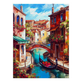 Ein Venezianischer Traum Gondola am Canale Grande Poster