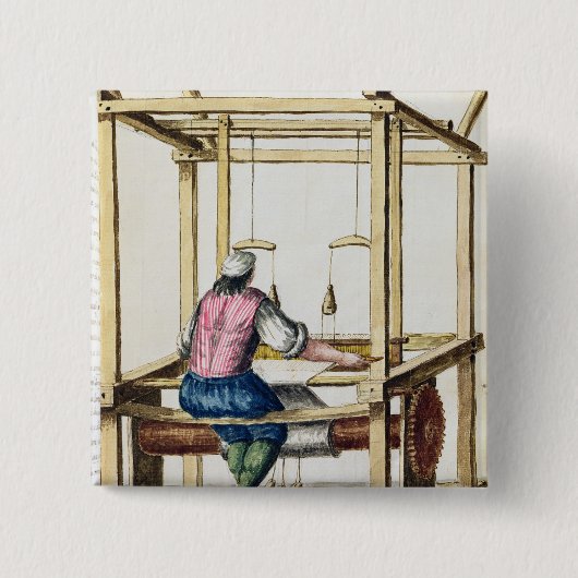 Ein venezianischer Weber Button (Vorderseite)