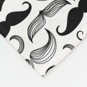 Ein Verein der Herren. Schnurrbartmuster 2 Fleecedecke (Ecke)