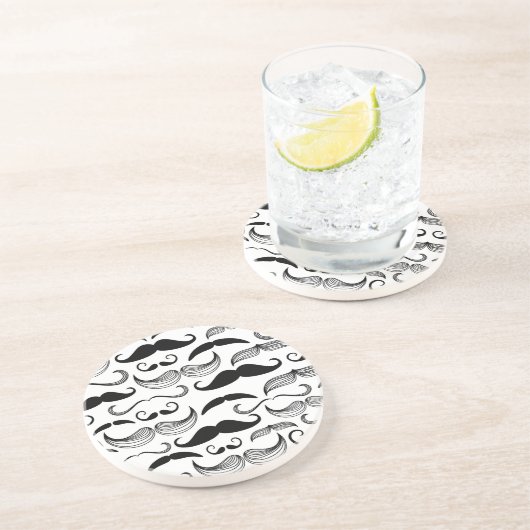 Ein Verein der Herren. Schnurrbartmuster 2 Getränkeuntersetzer (Seite)