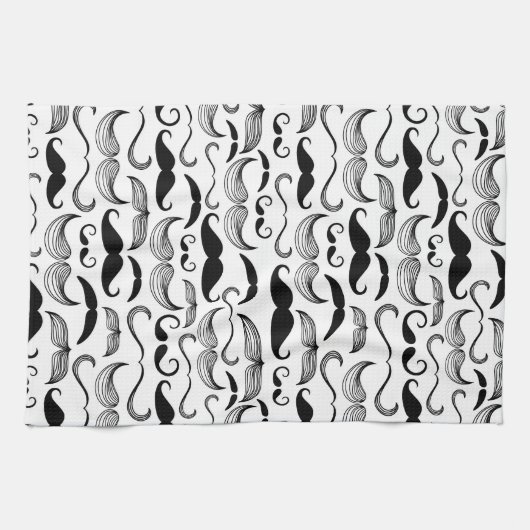 Ein Verein der Herren. Schnurrbartmuster 2 Handtuch (Horizontal)