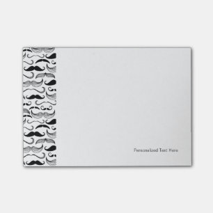 Ein Verein der Herren. Schnurrbartmuster 2 Post-it Klebezettel