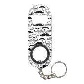 Ein Verein der Herren. Schnurrbartmuster 2 Schlüsselanhängerflaschenöffner (Rückseite)