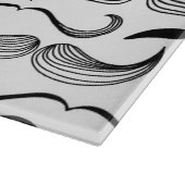 Ein Verein der Herren. Schnurrbartmuster 2 Schneidebrett (Ecke)