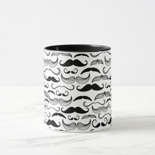Ein Verein der Herren. Schnurrbartmuster 2 Tasse (Zentrum)