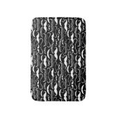 Ein Verein der Herren. Schnurrbartmuster Badematte (Vorderseite Vertikal)