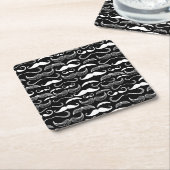 Ein Verein der Herren. Schnurrbartmuster Rechteckiger Pappuntersetzer (angewinkelt)