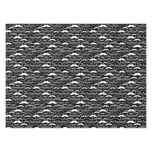 Ein Verein der Herren. Schnurrbartmuster Tischdecke (Vorderseite (Horizontal))
