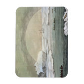 Ein vereistetes britisches Walboot wird von den US Magnet (Vertikal)