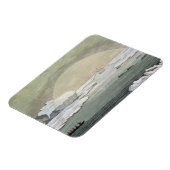 Ein vereistetes britisches Walboot wird von den US Magnet (Linke Seite)