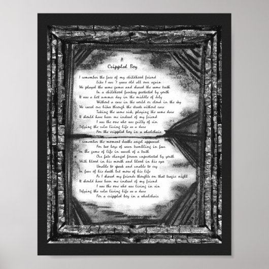 Ein verkrüppelter Junge Poster (Vorne)