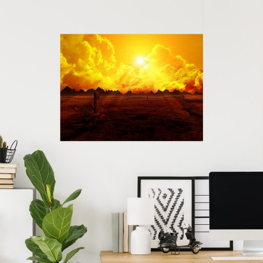 Ein verlassener Weg Poster (Heimbüro)