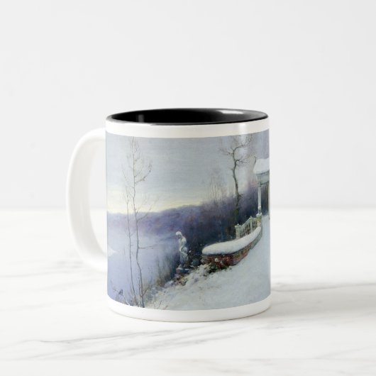 Ein verlassenes Herrenhaus Zweifarbige Tasse (Vorderseite Links)