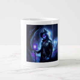 Ein verlorenes Soul wander den Nachtwald Jumbo-Tasse