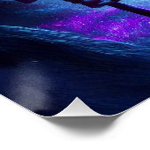 Ein verlorenes Soul wander den Nachtwald Poster (Ecke)