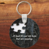 Ein Vermisstes Puzzleteil Schwarz-weißes Foto nach Schlüsselanhänger (Vorderseite)